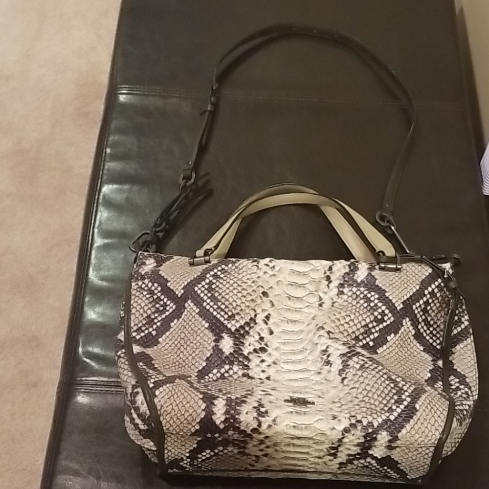 Coach Madison Python Embossed leather Satchel - Picture 9 of 9